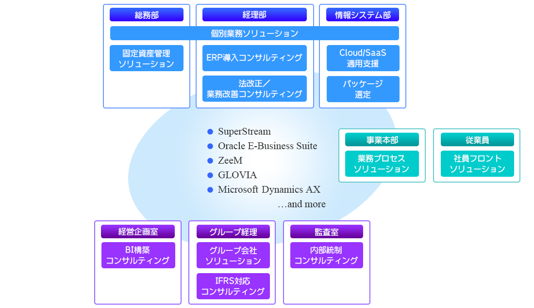 会計システムソリューション概念図